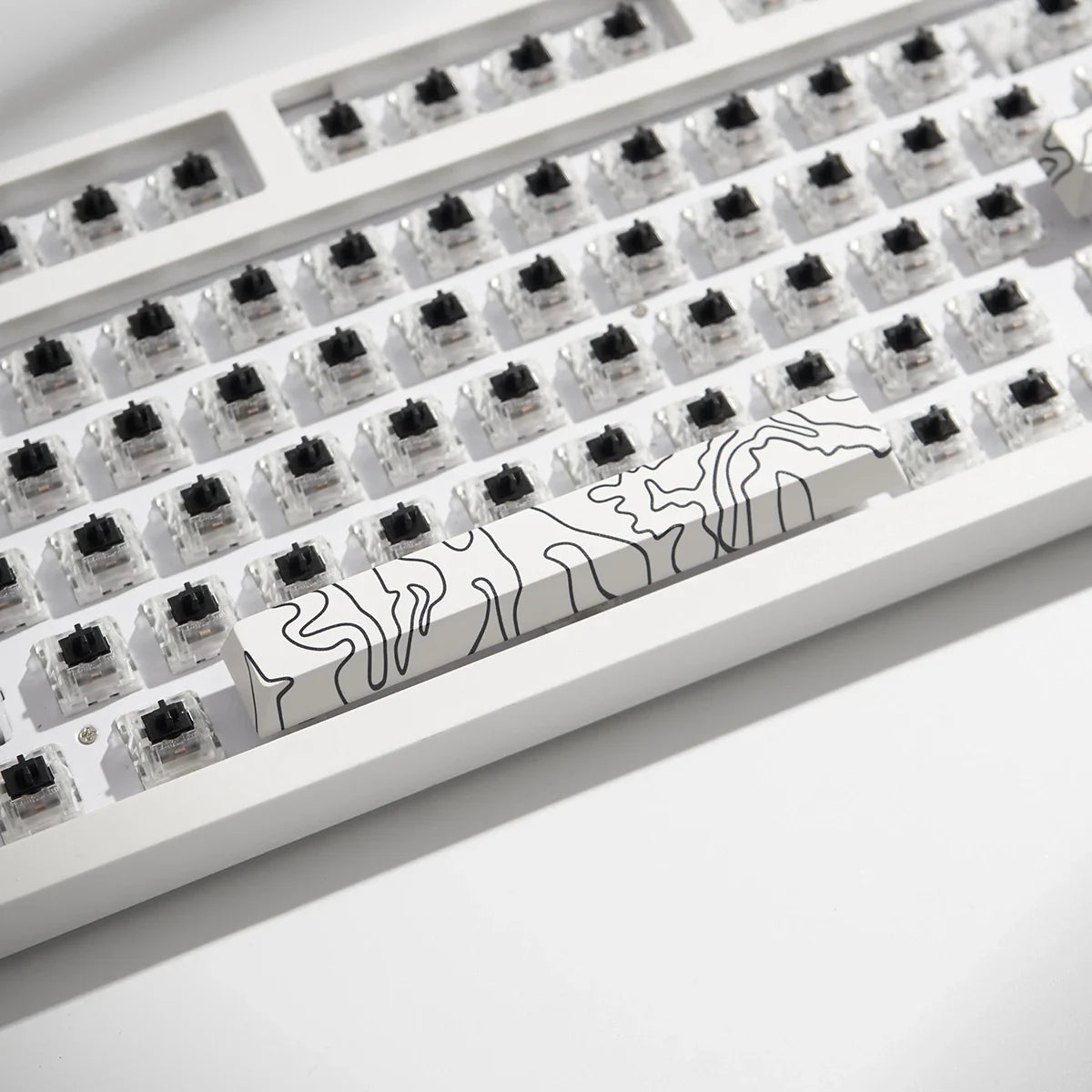 Coral Sea Keycap 4PCS Keycaps Cherry Profile Dye-Sub PBT keycaps Space Bar 6.25U ESC Enter Custom Keycap For Mechanical Keyboard